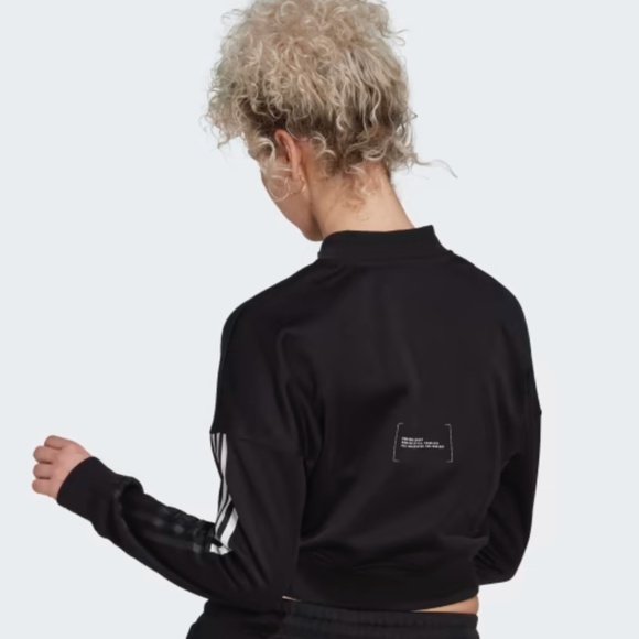 Brand New Adidas CROPPED TRACK TOP Jacket - Picture 4 of 11